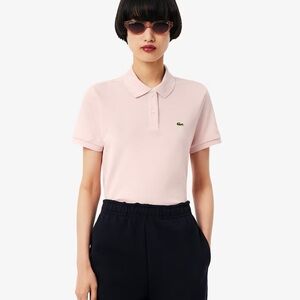 Authentic Lacoste women’s Light Pink Polo Shirt